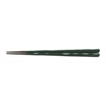 福井クラフト　PBT 22.5cm六角一刀彫箸 緑塗 90031381