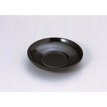 福井クラフト　2.8寸ダルマ茶托 黒 75000350