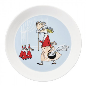 （A） Moomin ムーミン クラシック プレート 19cm フィリフヨンカ グレー 1057218