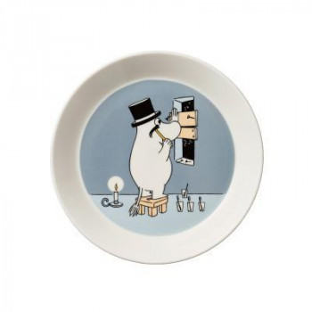 （A） Moomin ムーミン クラシック プレート 19cm グレー 1066913