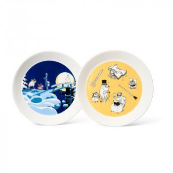 （A） Moomin ムーミン コレクターズ プレートセット オフィス＆ウィンターナイト 1064307