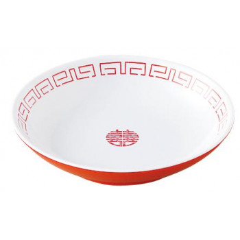 ENTEC　エンテック　CA-41  中華小皿　白/赤