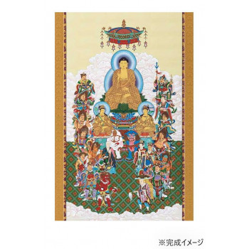 ジグソーパズル　日本画　十六善神図　1000ピース　1000-896