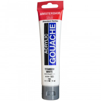 アムステルダム アクリリックガッシュ 70ml　チタニウムホワイト　AAG70 105　400469