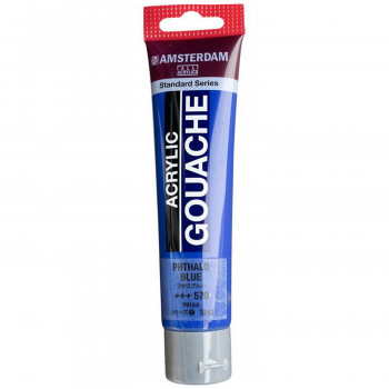 アムステルダム アクリリックガッシュ 70ml　フタロブルー　AAG70 570　410146