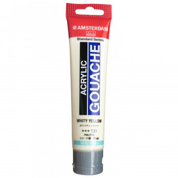 アムステルダム アクリリックガッシュ 70ml　ホワイティ　イエロー　AAG70 131　441459