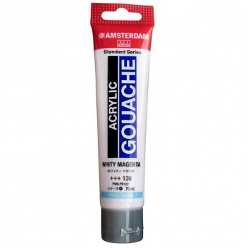 アムステルダム アクリリックガッシュ 70ml　ホワイティ　マゼンタ　AAG70 136　442560