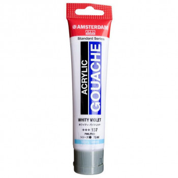 アムステルダム アクリリックガッシュ 70ml　ホワイティ　バイオレット　AAG70 137　442595