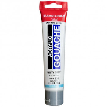 アムステルダム アクリリックガッシュ 70ml　ホワイティ　グレー　AAG70 138　442668