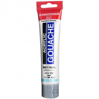 アムステルダム アクリリックガッシュ 70ml　ホワイティ　パール　AAG70 139　442854