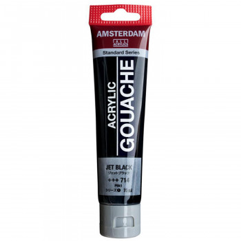 アムステルダム アクリリックガッシュ 70ml　ジェットブラック　AAG70 714　449700