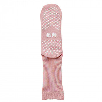 神戸生絲　コベス　婦人すべり止めソックス長寿(綿混)22-24cm  TJ360  ピンク