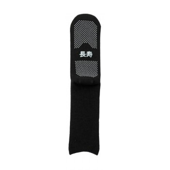 神戸生絲　コベス　紳士すべり止めソックス長寿(毛混)24-26cm  TJ550  ブラック