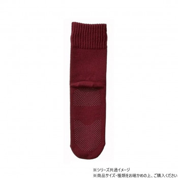 神戸生絲　コベス　婦人ゴム無しすべり止め(毛混)22-24cm  3333  ローズ