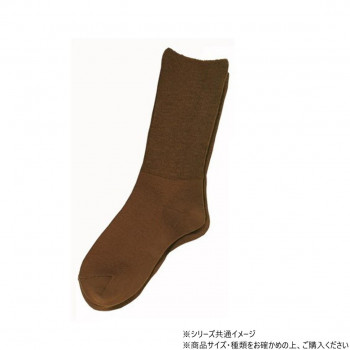 神戸生絲　コベス　婦人ふくらはぎ楽らくソックス(毛混)22-25cm  3900  ダークブラウン