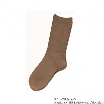 神戸生絲　コベス　婦人ふくらはぎ楽らくソックス(毛混)22-25cm  3900  モカ