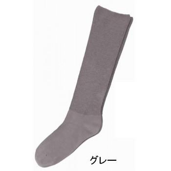 神戸生絲　コベス　婦人ふくらはぎ楽らく(毛混)ハイソックス22-25cm  3910  グレー