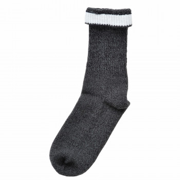 神戸生絲　コベス　紳士極上しめつけません毛混ソックス24-28cm  5901  チャコール