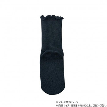 神戸生絲　コベス　極上しめつけません特大サイズ(綿混)22-32cm  4695  チャコール