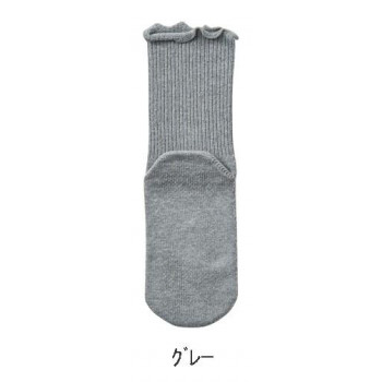 神戸生絲　コベス　極上しめつけません特大(綿混)滑止付22-32cm  4697  グレー
