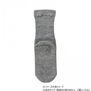 神戸生絲　コベス　婦人極上しめつけません綿混(スベリ止め付)20-24cm  3951F  グレー