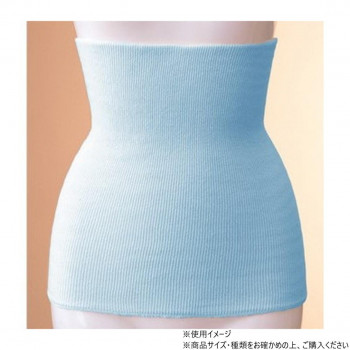 神戸生絲　コベス　綿リブ薄手腹巻(綿ハード)M-L  1010B  サックス
