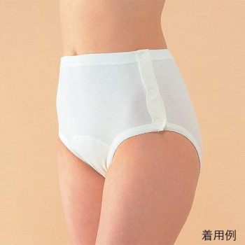 神戸生絲　コベス　婦人ショーツ(両横下開き)M  No.57  ワンタッチ肌着オフ白