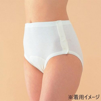 神戸生絲　コベス　婦人ショーツ(両横下開き)L  No.57  ワンタッチ肌着オフ白
