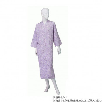 神戸生絲　コベス　婦人カラー湯上り(付袖)L  No.82  パープル