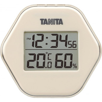 TANITA タニタ デジタル温湿度計 TT-573 アイボリー