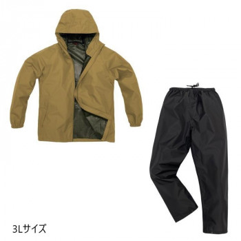 弘進ゴム　　B-1000 LIGHTレインスーツ ベージュ  3L  H1000BC