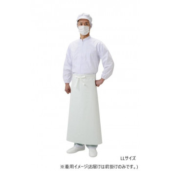 弘進ゴム　　　エプロン　ロン炊事用　胸無前掛　白　LL　G0570AC