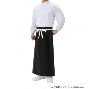 弘進ゴム　　　ロン耐油　胸無前掛　黒　L　G0526AA