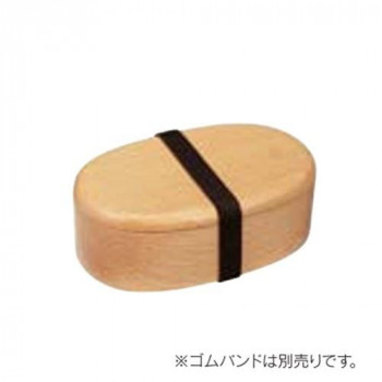 丸十　ブナ　くりぬき　小判弁当  6V6-3