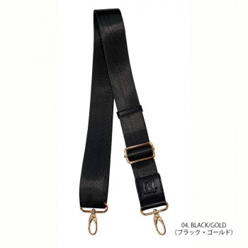 ROOTOTE ルートート 0359　OPストラップ38mm-B　ブラック×ゴールド　035904