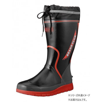 福山ゴム工業 カジュアルショートブーツ　ビーンズクラブ 102　3Lブラック（品番：AA80900）