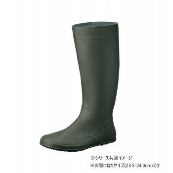 福山ゴム工業　長靴 ノーカーズ 1　Sカーキ（品番：BB40100）