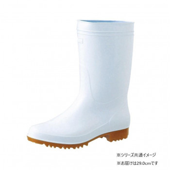 福山ゴム工業 耐油衛生長靴　アメ底29.0cmホワイト（品番：BB14300）