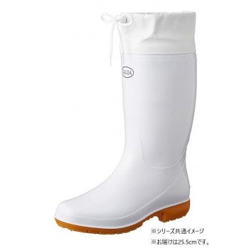 福山ゴム工業　長靴 ガロア 6　25.5cmホワイト（品番：BB15100）