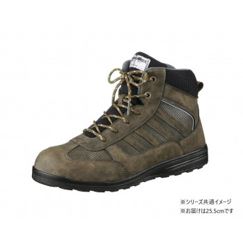 福山ゴム工業　作業靴　 アローマックス 69　25.5cmカーキ（品番： EE25200）