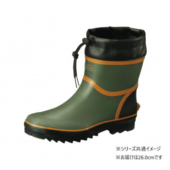福山ゴム工業　作業靴　 Gレックス 5　26.0cmオリーブ（品番：AA75300）