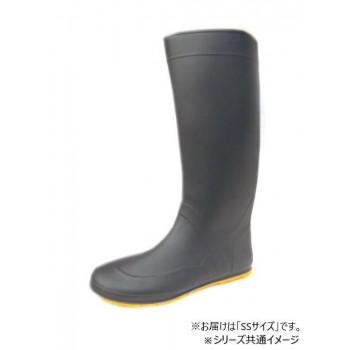 福山ゴム工業　長靴 ノーカーズ 1　SSブラック（品番：BB40100）