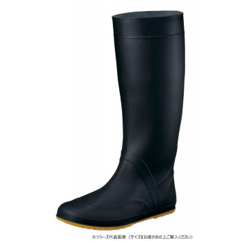 福山ゴム工業　長靴 ノーカーズ 1　LLブラック（品番：BB40100）