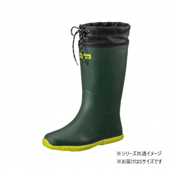 福山ゴム工業　長靴 ノーカーズ 3 　S ダークグリーン（品番：AA83200）