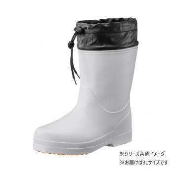 福山ゴム工業　長靴 カルサーワン M-7　3L ライトグレー（品番：AA99100）