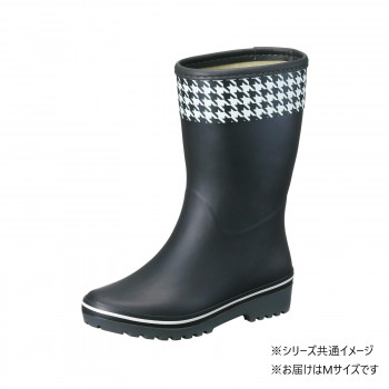 福山ゴム工業　長靴 マイローズ 21　M ブラック（品番：AA31300）