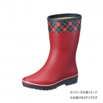 福山ゴム工業　長靴 マイローズ 21　S レッド（品番：AA31300）
