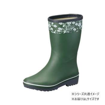 福山ゴム工業　長靴 マイローズ 21　L カーキ（品番：AA31300）