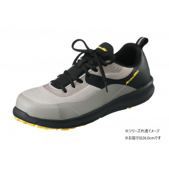 福山ゴム工業　作業靴 アローマックス 112　26.0cm アッシュグレー（品番： EE25800）