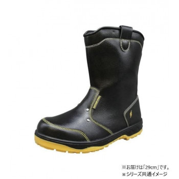 福山ゴム工業　作業靴 キャプテンプロセフティー 216　29.0cm ブラック（品番：ER17800）